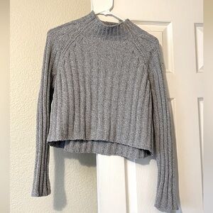 American Eagle mock neck cropped sweater